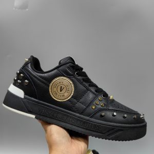 Versace jeans couture stiletto design genuine leather sneakers
